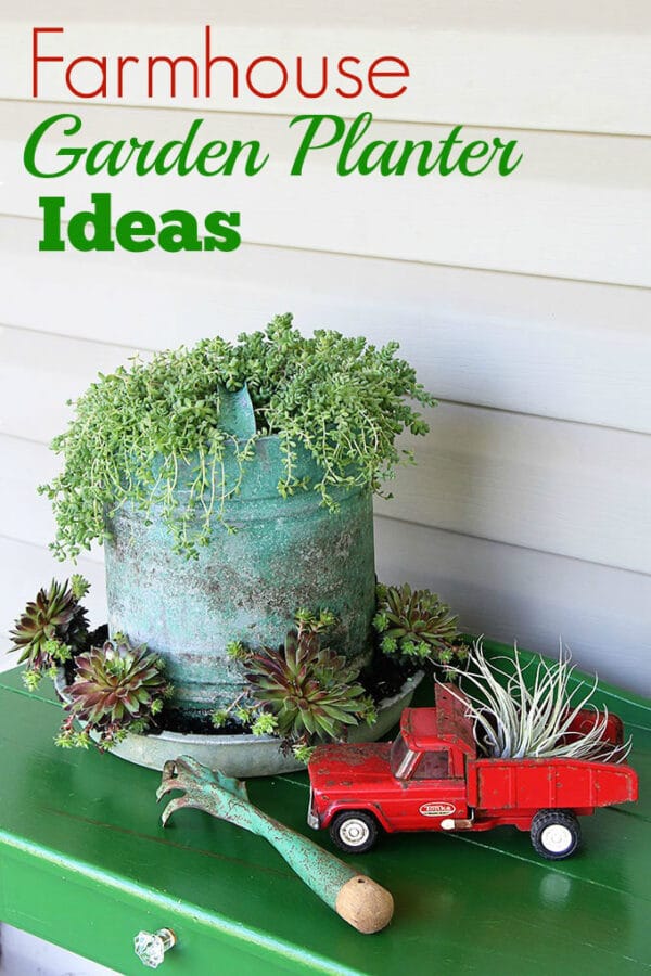 Farmhouse Garden Planter Ideas House of Hawthornes