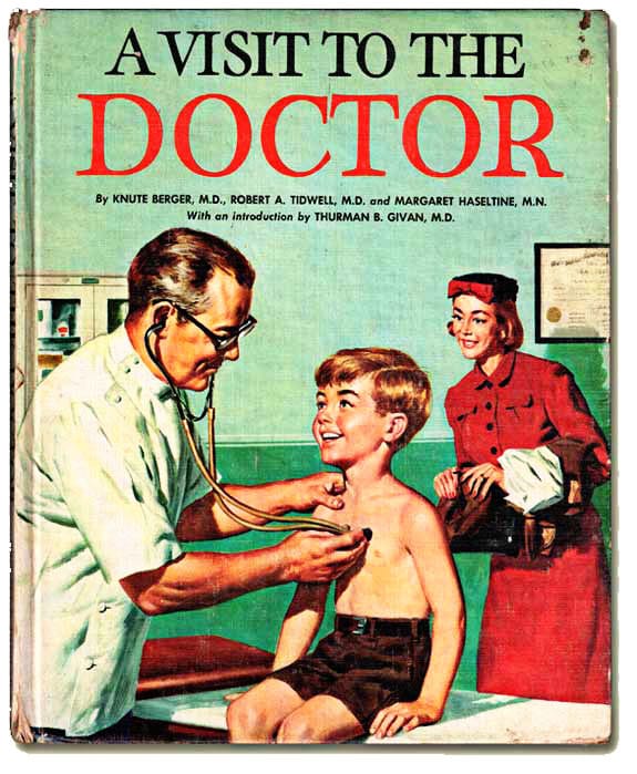 Vintage Childrens Doctors Visit Book