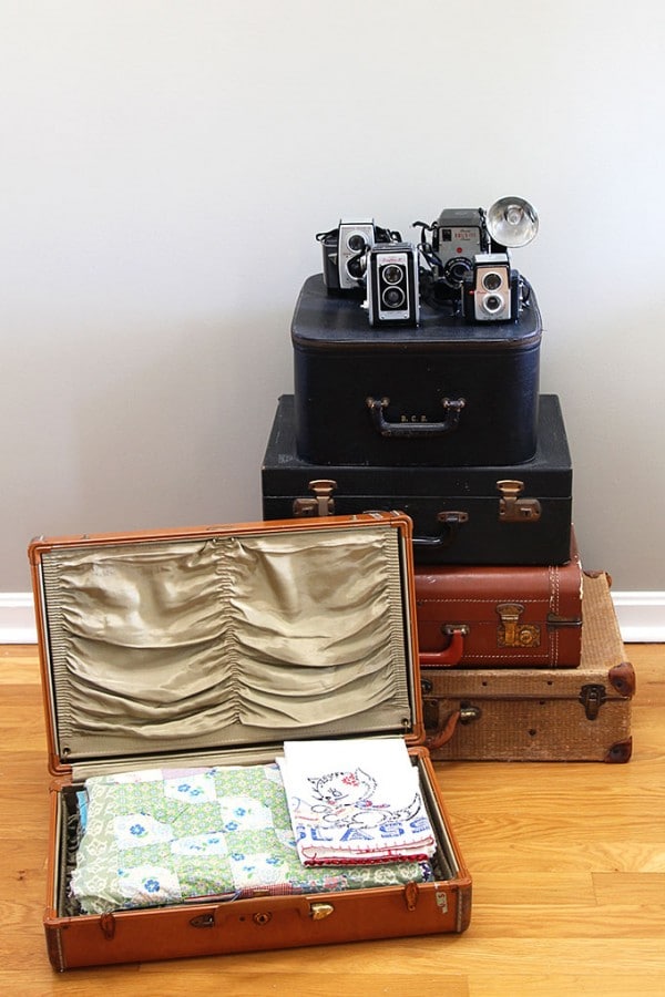 How To Clean A Vintage Suitcase House of Hawthornes