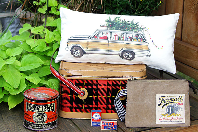 Finds from the Country Living Fair in Ohio including a vintage Nesco picnic tin and other vintage, antique and handmade items.