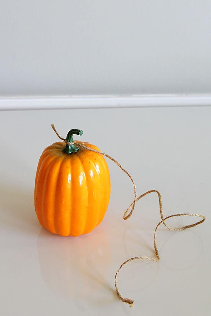 How to make a marbleized pumpkin with nail polish for your fall home decor. It's quick and easy and maybe just a little bit smelly. 