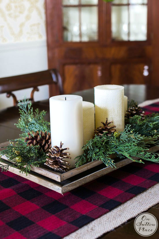 On Sutton Place - Bufffalo plaid table runner