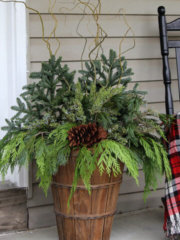 How To Make Winter Porch Pots House, How To Make Outdoor Winter Pots