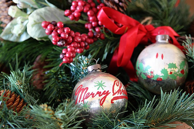 Vintage Christmas ornaments