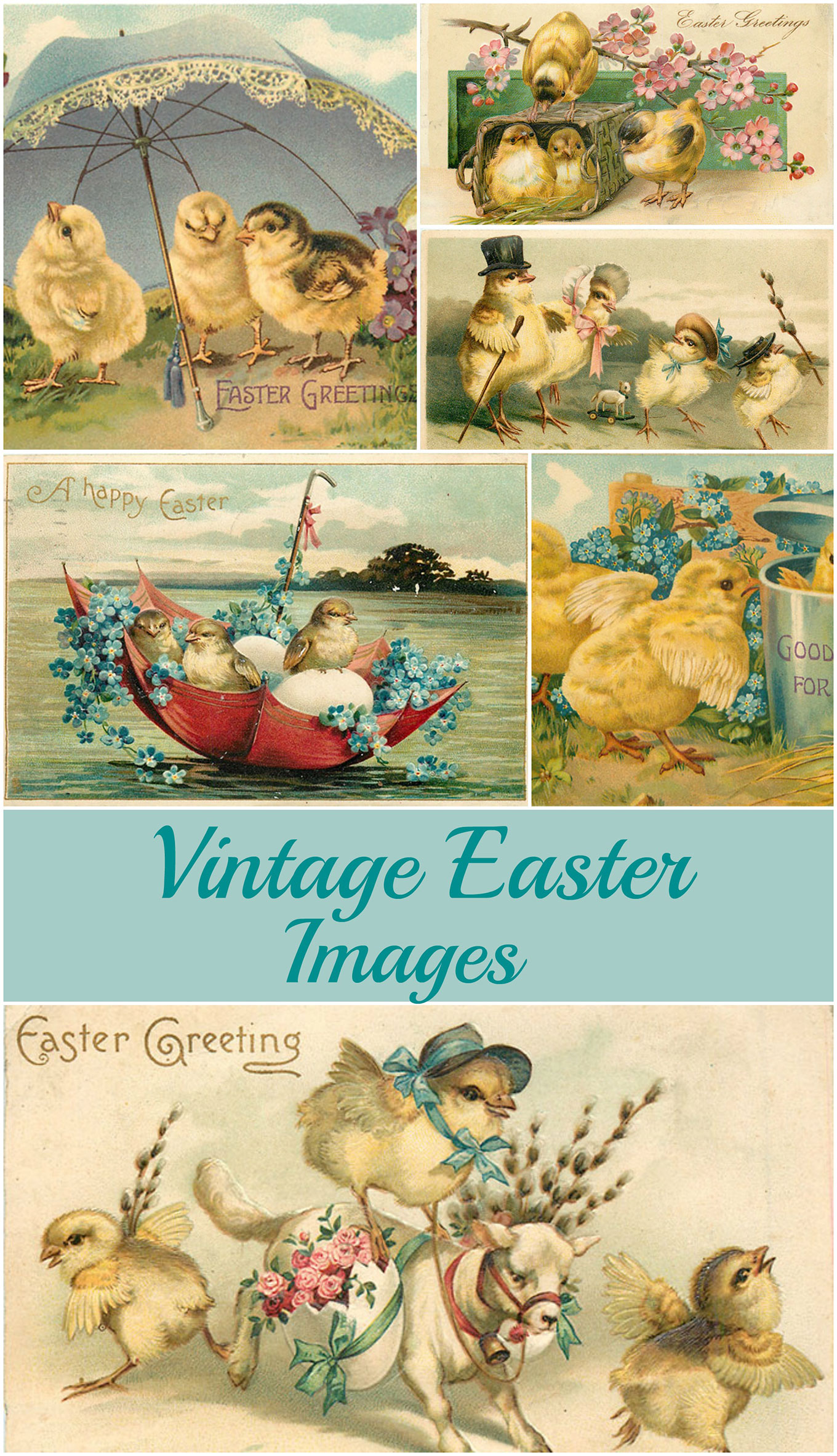 Free Printable Vintage Easter Cards - Printable World Holiday