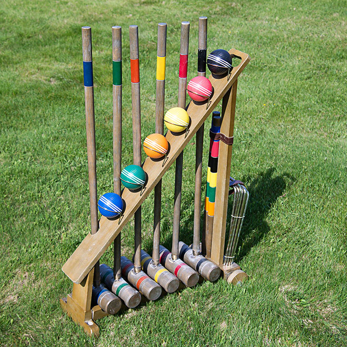 Franklin vintage croquet set