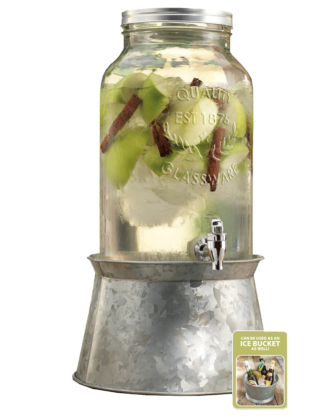 Mason jar drink dispenser