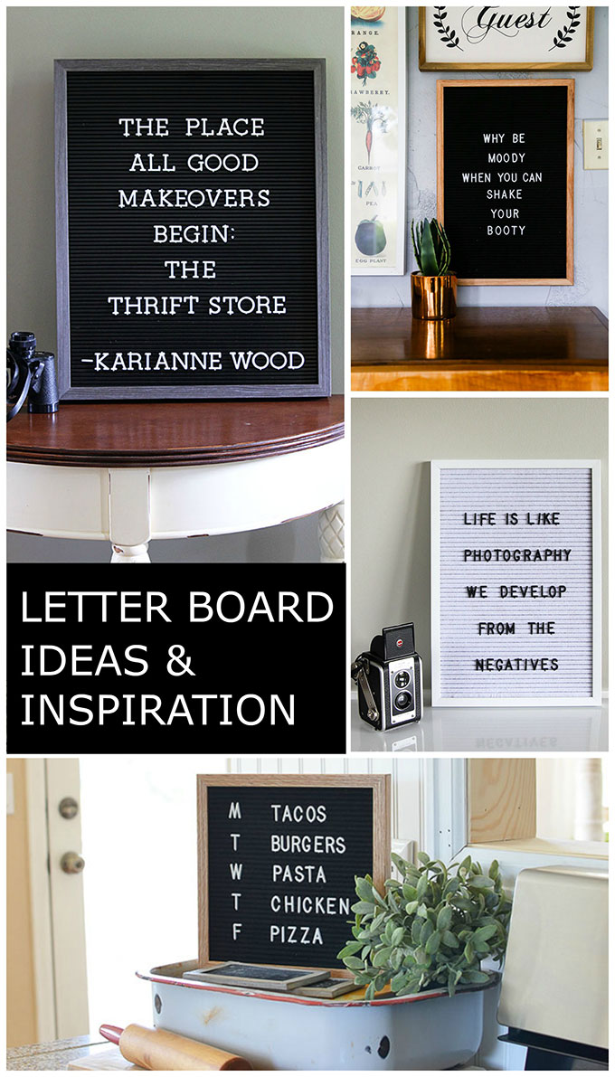 Jump on the letter board bandwagon and get some letter board inspiration and ideas for this HOT home decor trend. Including where to buy them.