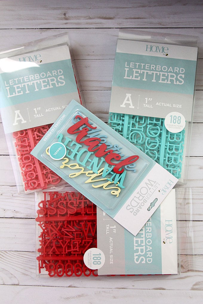 Plastic letters for letter boards