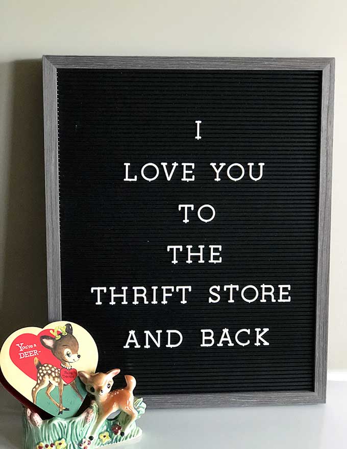 Valentine's Day letter board quote