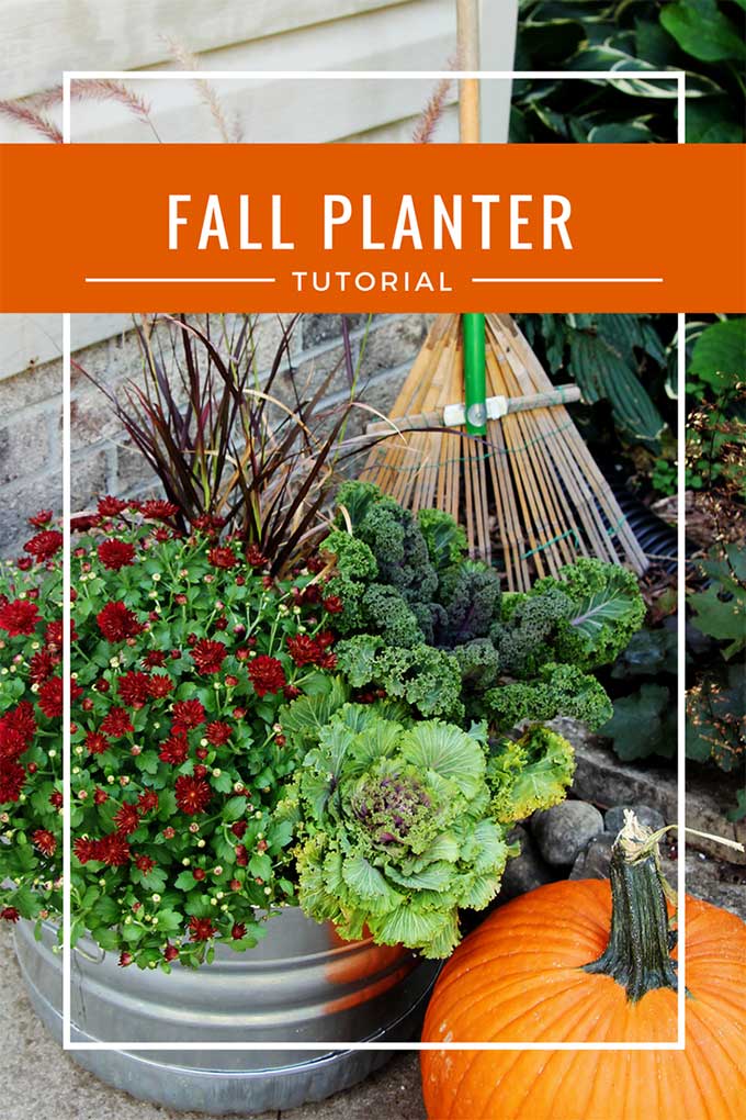 Quick and easy instructions for how to make fall outdoor planters for your porch or garden. Along with tips for the 10 best fall flowers for pots.