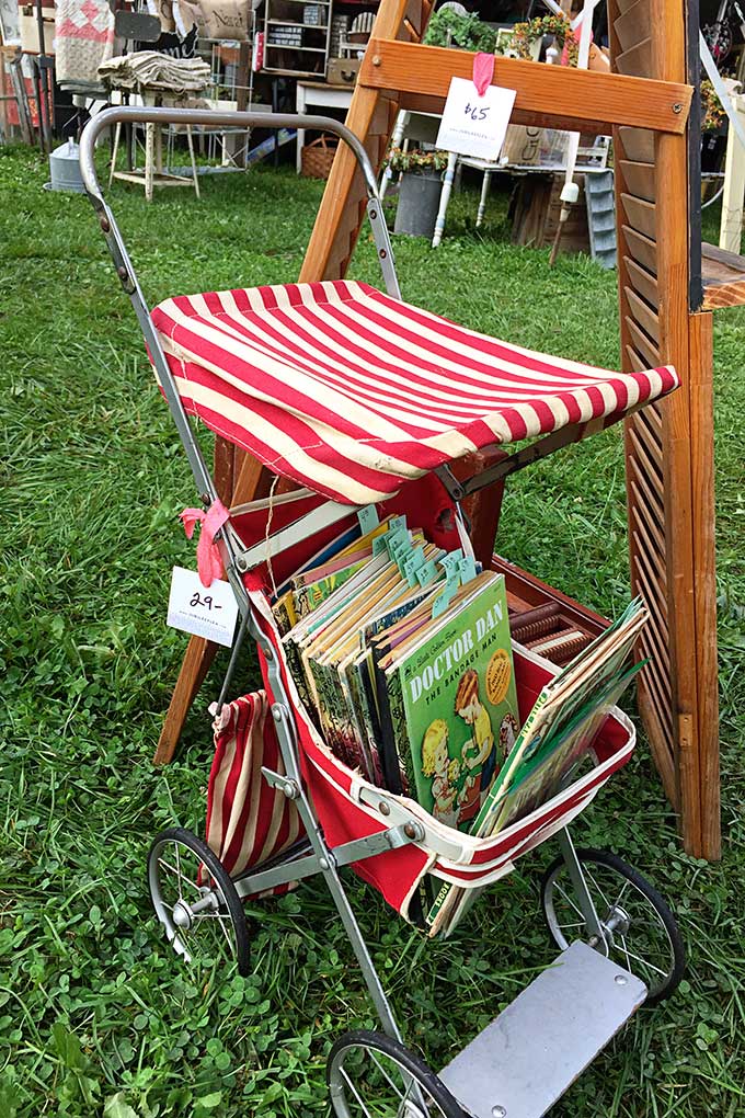 Vintage doll stroller at the Country Living Fair.