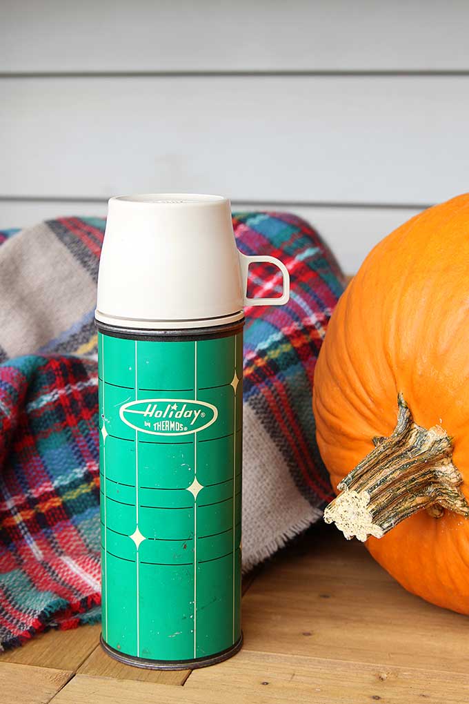 Vintage Holiday Thermos.