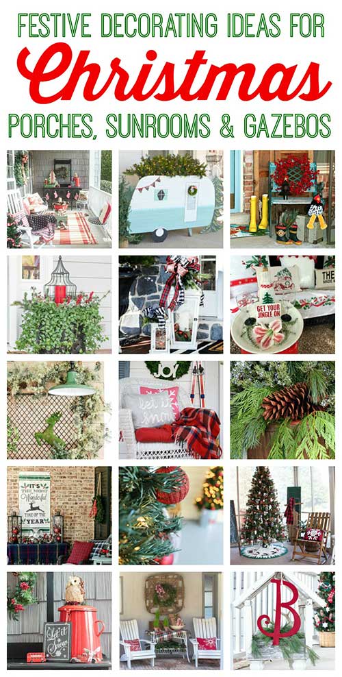 Front Porch Christmas Decorations - House of Hawthornes