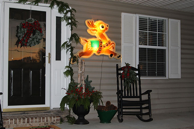 Vintage store display lighted reindeer 