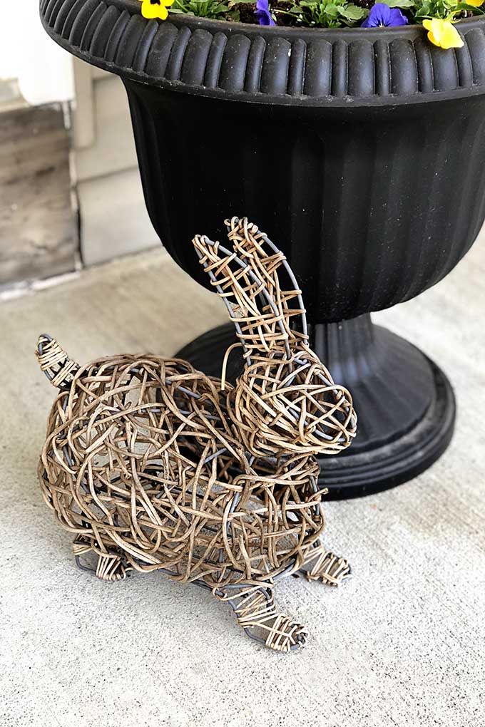 Grapevine bunny for Easter decor