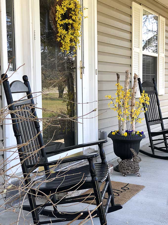 Spring porch decor