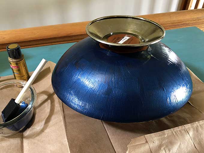 How to repurpose a wooden bowl into a lamp shade