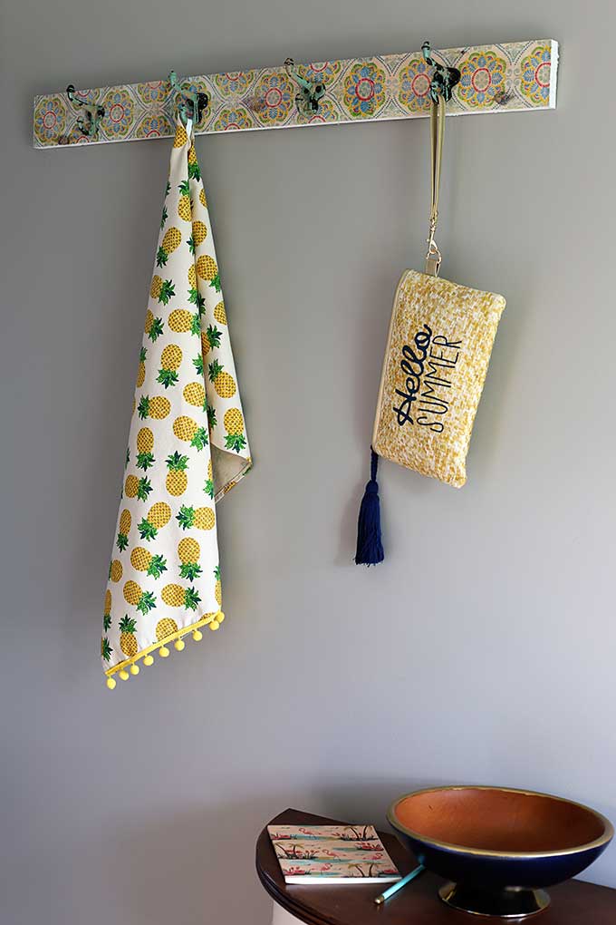DIY Wall Mounted Coat Rack Boho Style House of Hawthornes