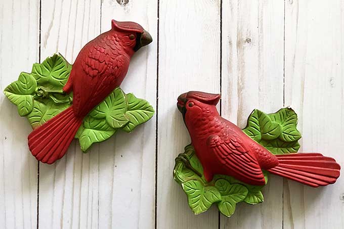 Miller Studios chalkware cardinals