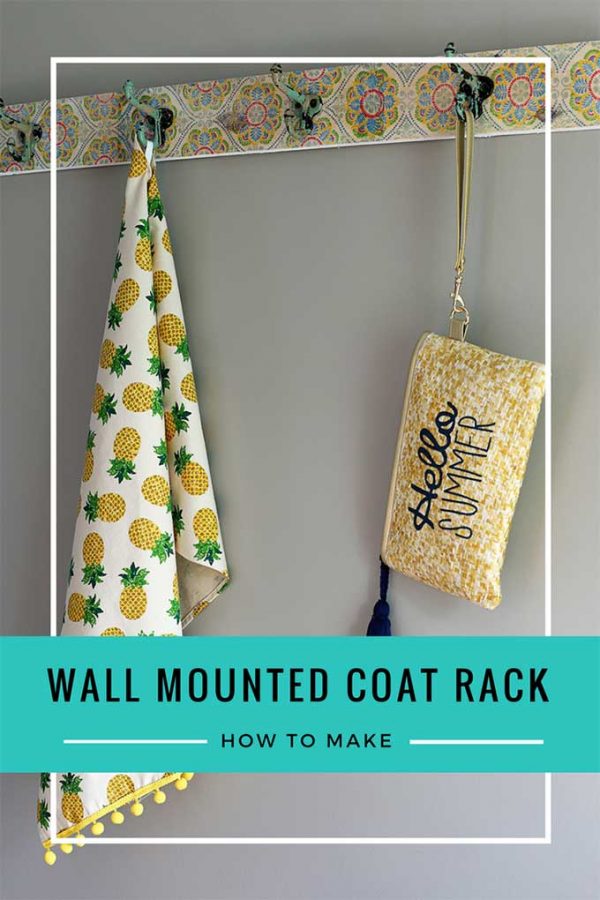 DIY Wall Mounted Coat Rack Boho Style House of Hawthornes