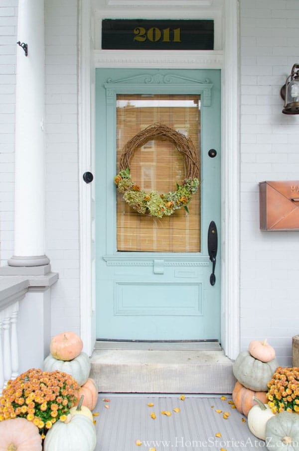 Benjamin Moore Wyeth Blue paint - favorite front door paint colors