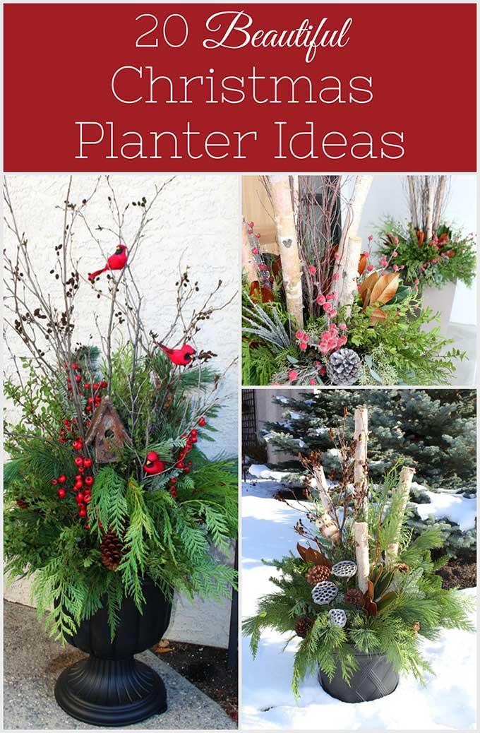 14 Holiday Planter Ideas That Will Give Guests a Warm Welcome