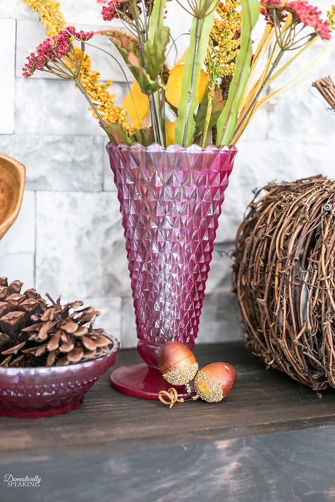 Repurposing thrift store glass vases