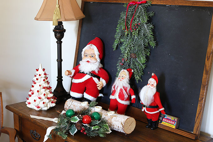 Vintage Rushton Santa and friends