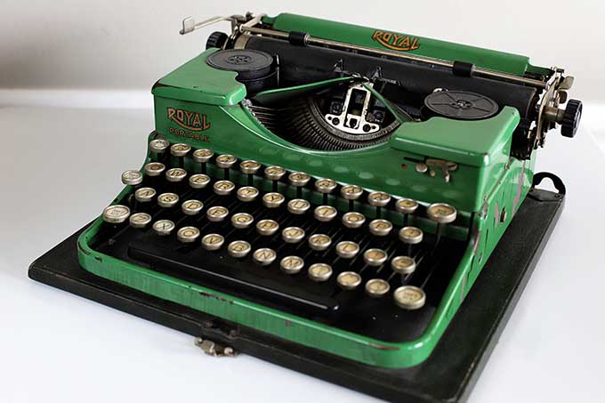 Green Royal Typewriter