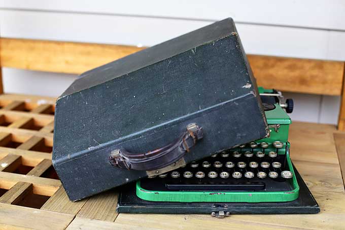 Vintage Royal typewriter found at antique booth