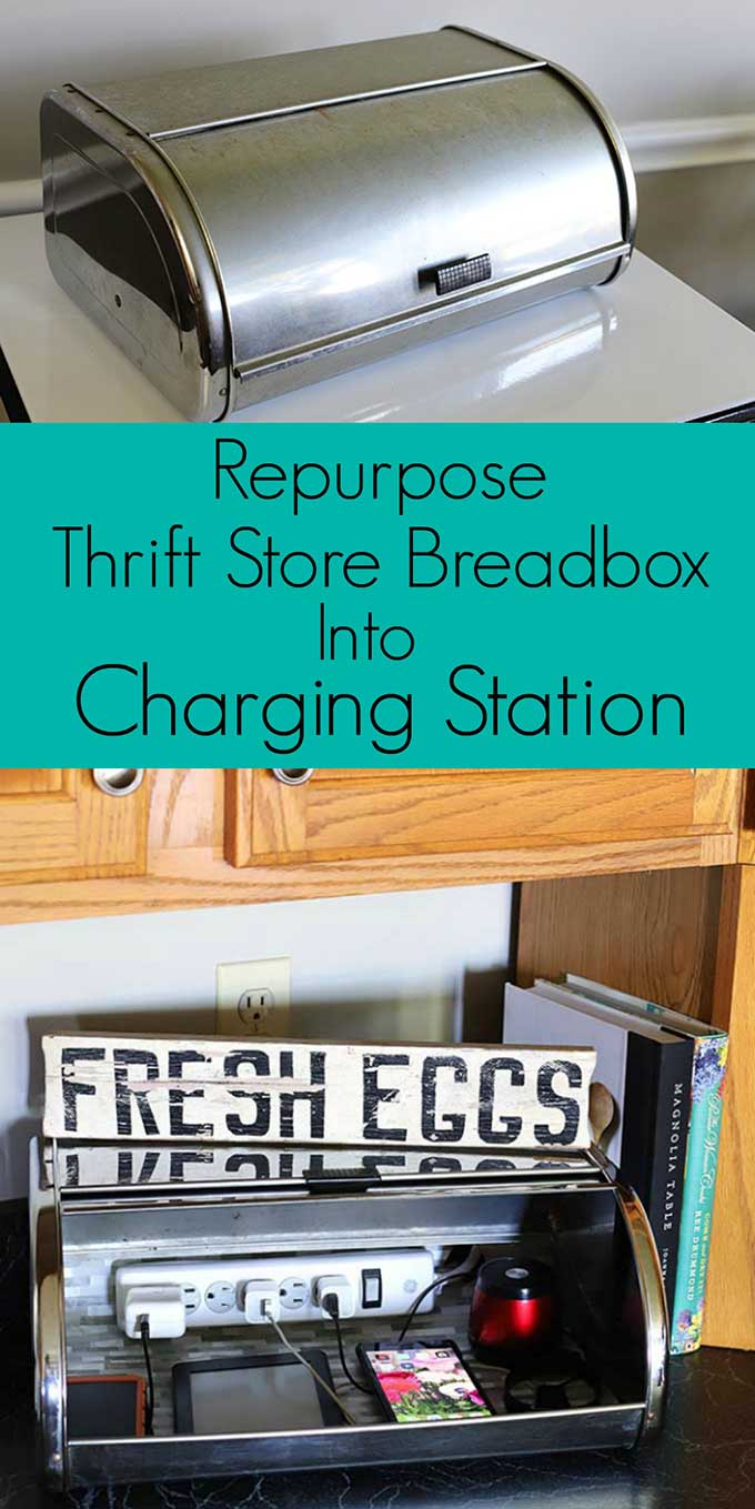 DIY charging station organizer