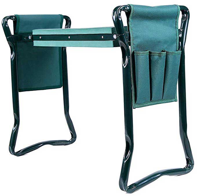 Foldable garden kneeling bench from Home Depot and Amazon
