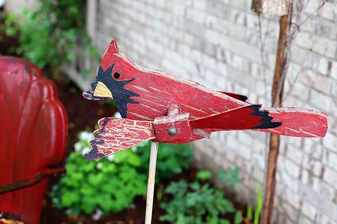 Vintage wooden whirligig