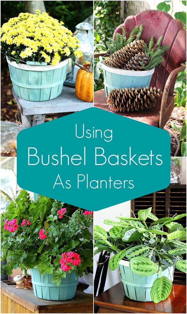 Simple Bushel Basket Planter Project House of Hawthornes