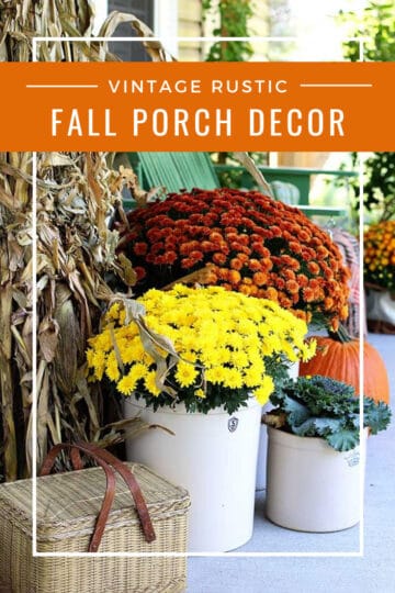 Rustic And Natural Fall Porch Decor - House of Hawthornes