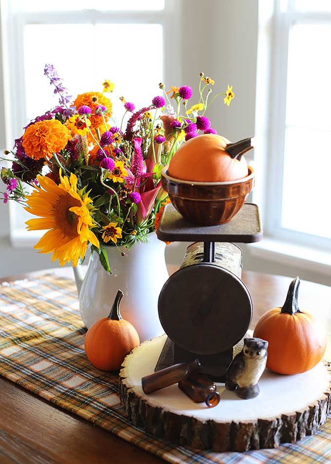 Rustic fall home decor