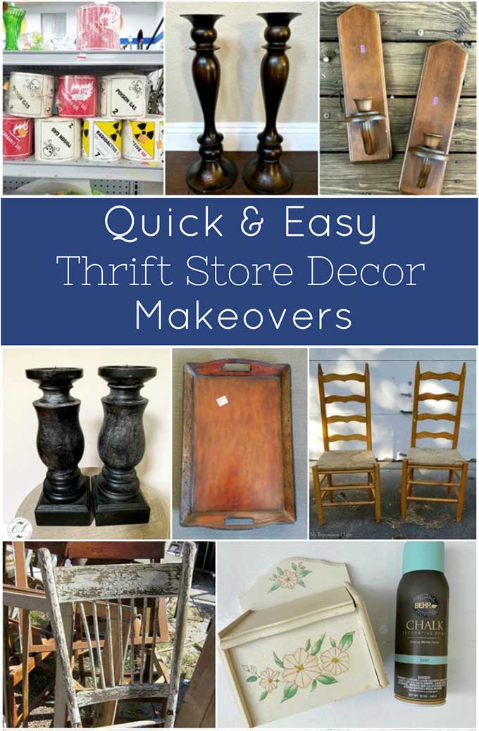 thrift store decor makeovers