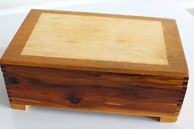 Old cedar box