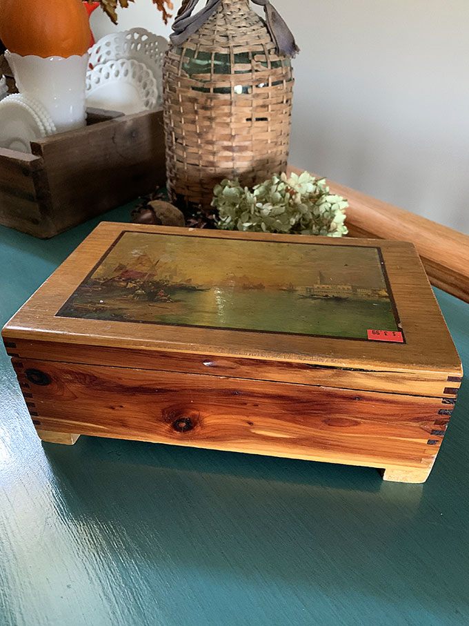 Vintage cedar box