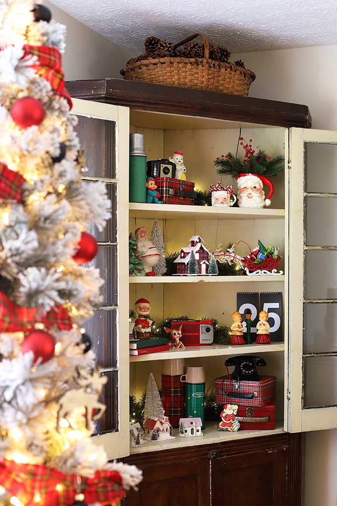 Decorating The China Cabinet For Christmas House Of Hawthornes