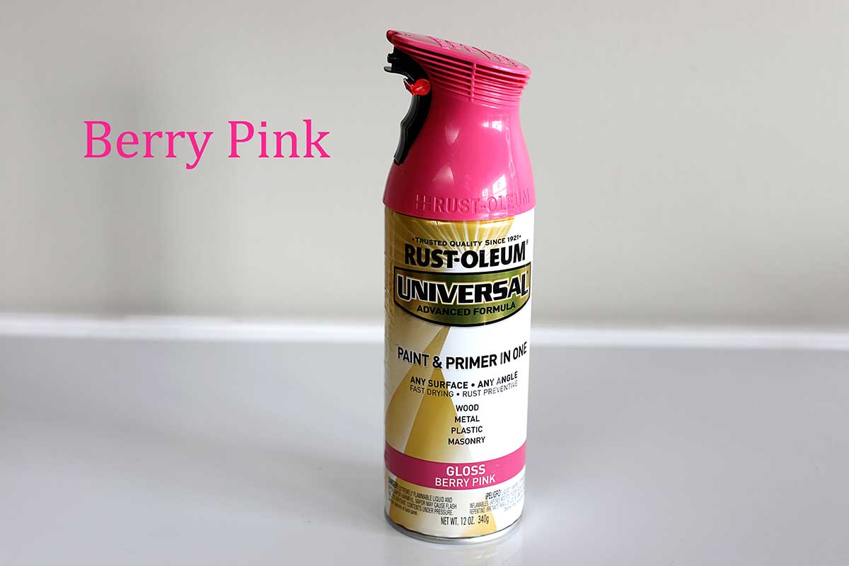 Rustoleum Berry Pink spray paint
