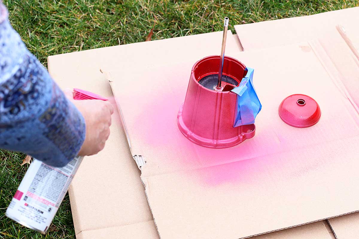 spray painting gumball machine