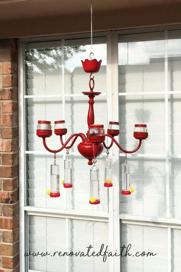 DIY hummingbird feeder