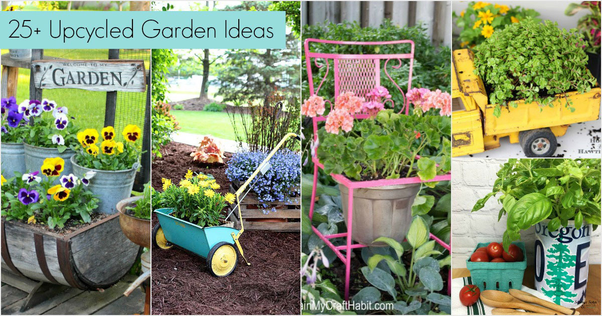 Repurposed ideas for the garden.