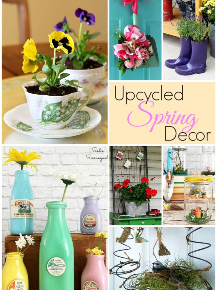 Spring Decor Donations Window Art With Glass Plates - A Thrift Store Upcycle