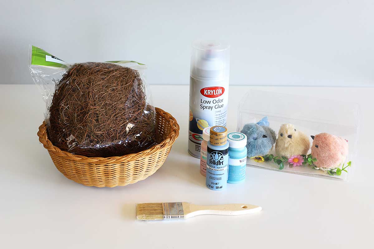 supplies for DIY bird nest