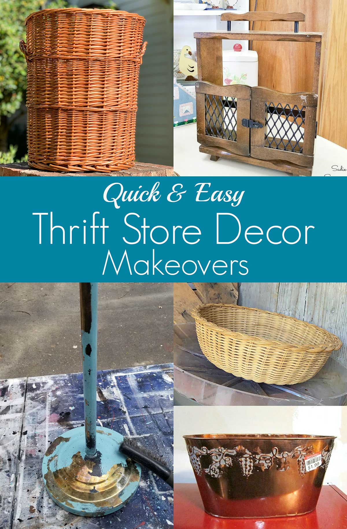 thrift store decor makeovers