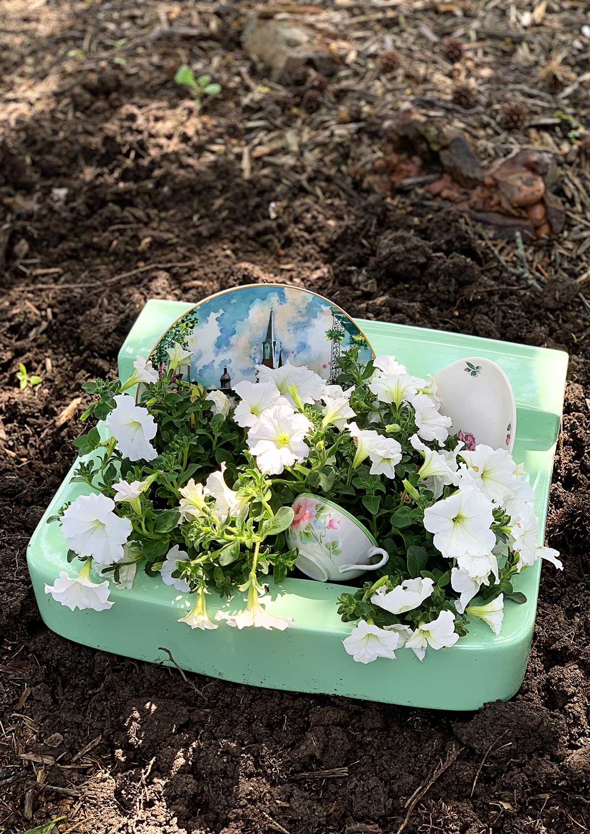 Repurposed Sink Planter