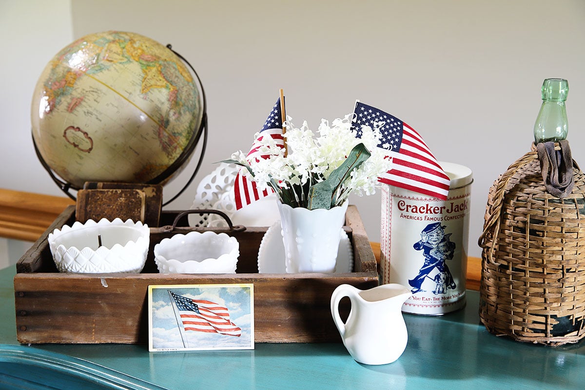 patriotic living room decor